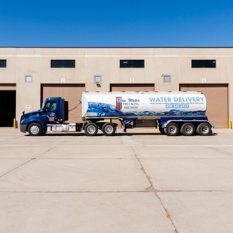 Blue Water Trucking water delivery truck
